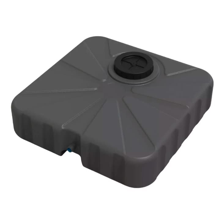 Бак для душу плаский - 50л чорний (ЛІТОЛАН)