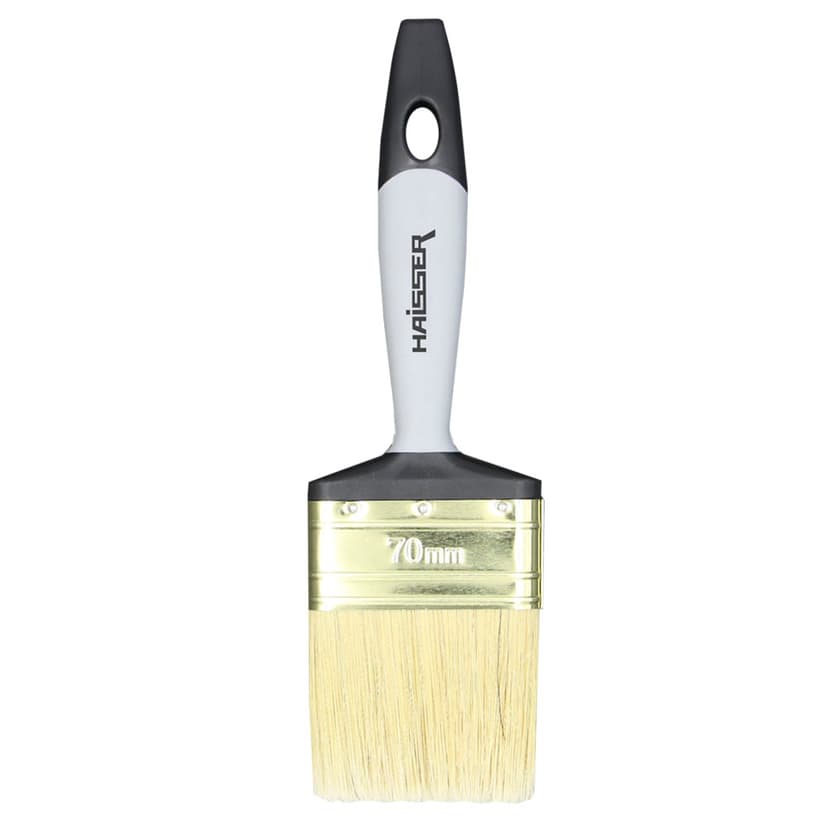 Пензлик флейц - змішана щетина, ручка пластик+гума, 70мм (HAISSER)