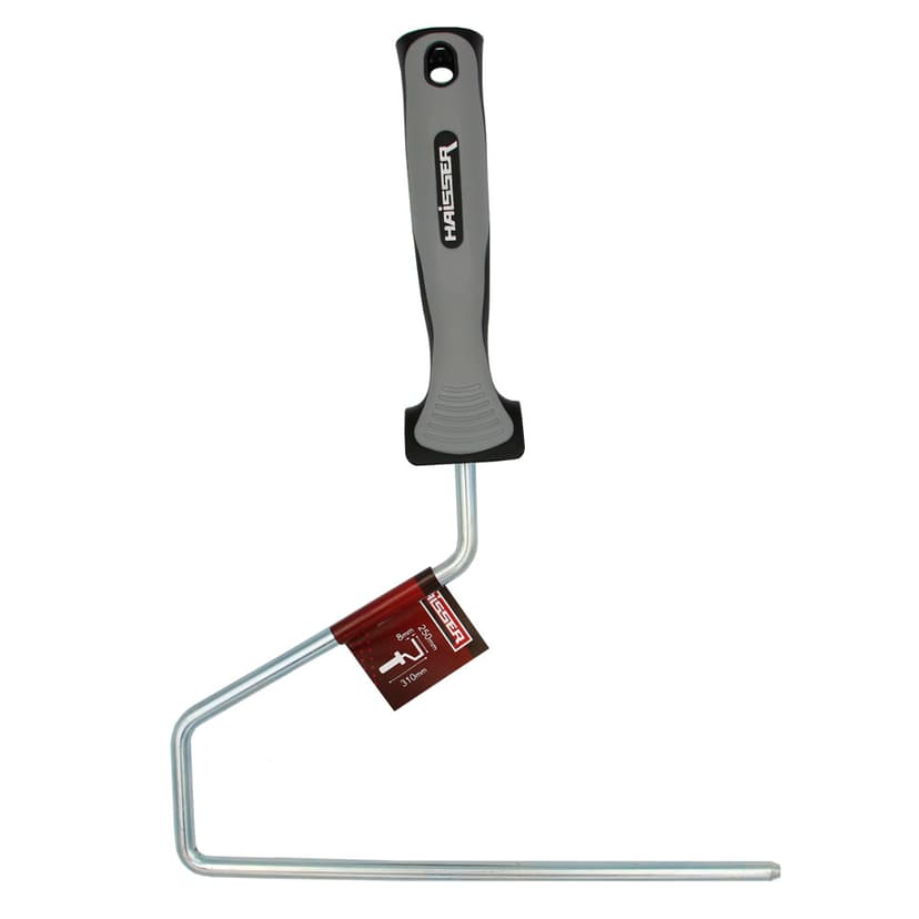 Ручка для валика - ручка пластик+гума, 8/250мм (HAISSER)