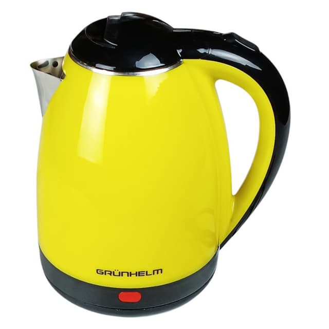 Електрочайник Метал - EKS-1865Y, 1,8л, 1500Вт, жовтий, диск (GRUNHELM)