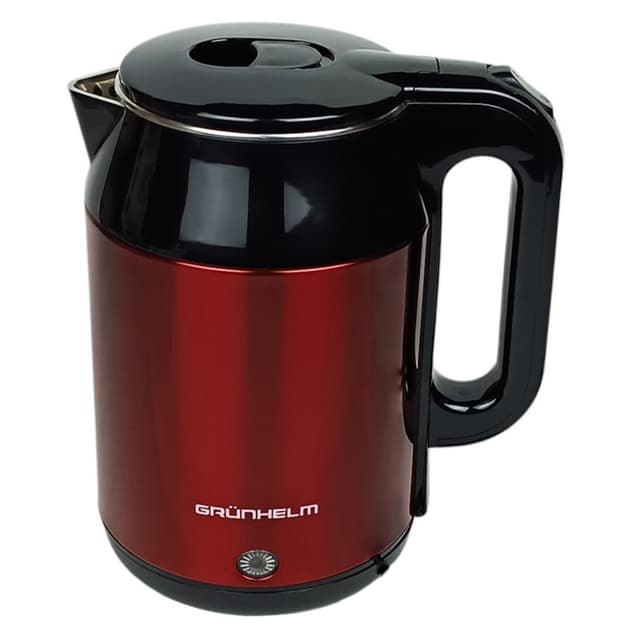 Електрочайник Метал - EKS-1921R, 1,8л, 1500Вт, червоний, диск (GRUNHELM)