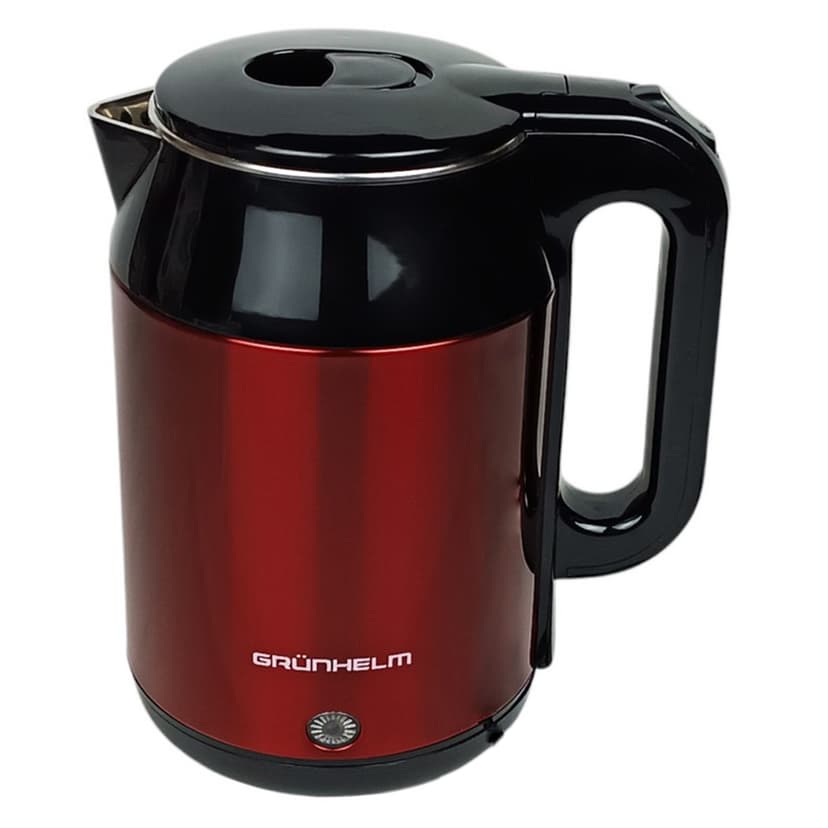 Електрочайник Метал - EKS-1921R, 1,8л, 1500Вт, червоний, диск (GRUNHELM)