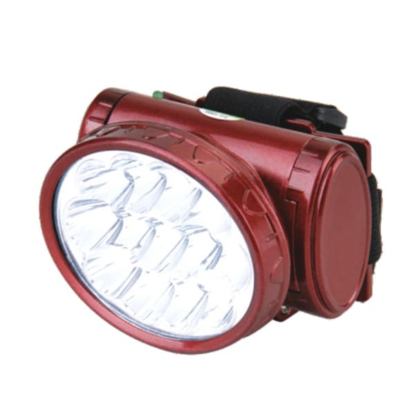 Ліхтар LED, акум, налобний - GR-1898 (13 LED, 3х400mAh) (GRUNHELM)