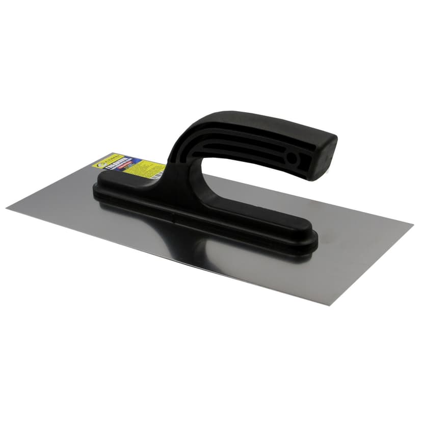 (37180) Гладилка з нержавіючої сталі 130х270мм пласт. ручка гладка СТАЛЬ