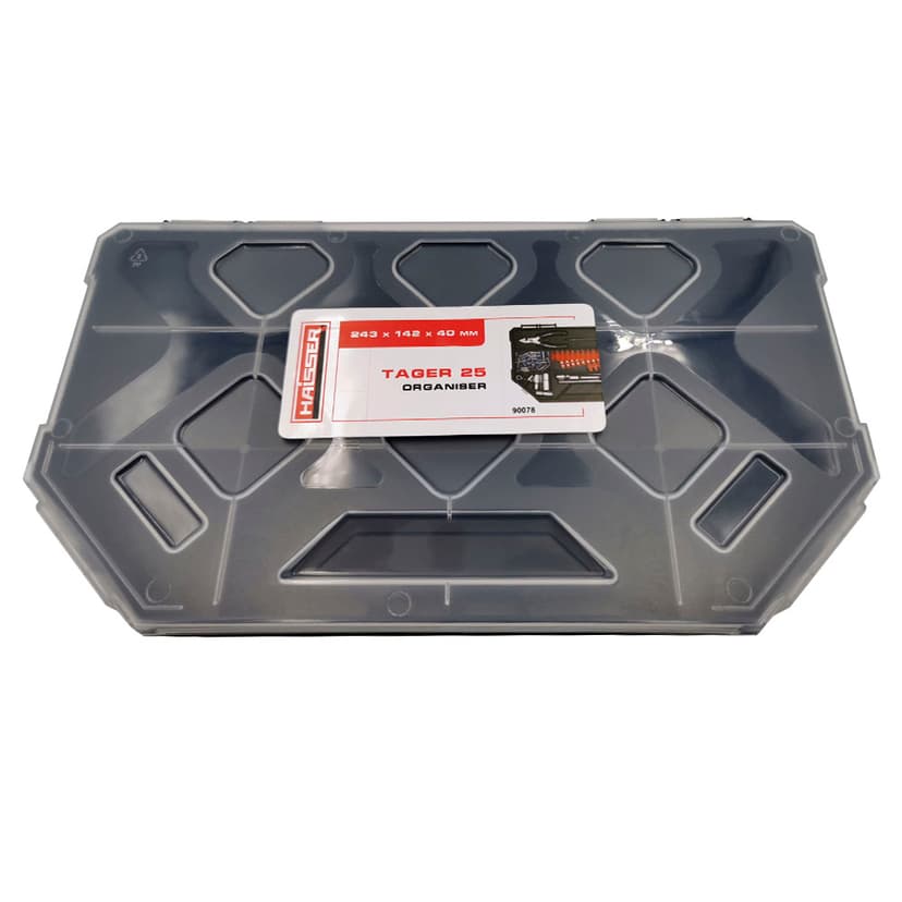 (90078) Органайзер пластиковий з фікс. секціями Tager 25 HAISSER