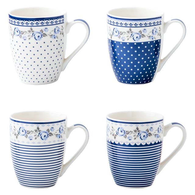 VT-C-144340 Чашка Синя з орнаментом Vittora, 340мл