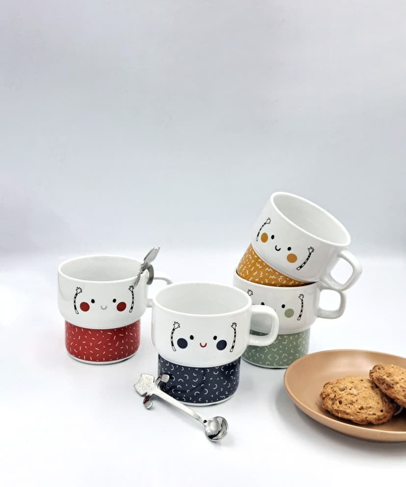 VT-C-98290 Чашка Рум'яні щічки з ложкою Vittora, 290мл