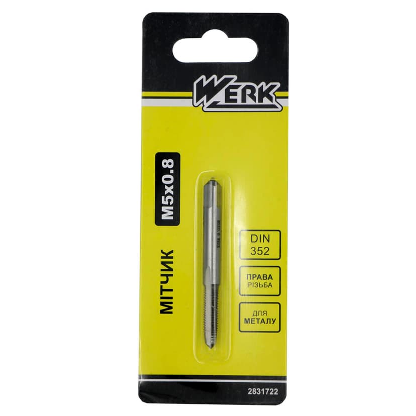 Мітчик M5x0.8мм, 1шт. (WERK)