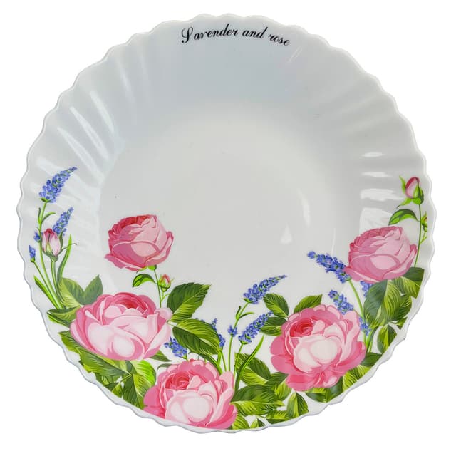 Лаванда і троянда, Wave, Тарілка обідня, V-220LR, Vittora, 220 мм