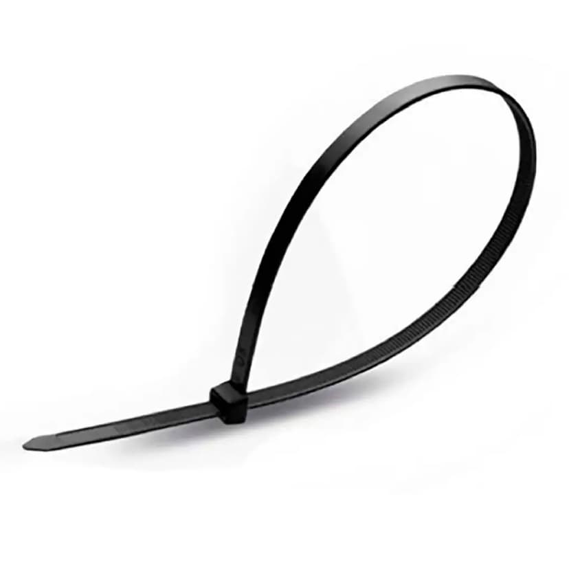 Хомут нейлоновий - 3,6х200 чорний, уп.100шт. (HAISSER)