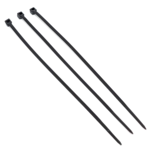 Хомут нейлоновий - 3х200 чорний, уп.100шт. (HAISSER)
