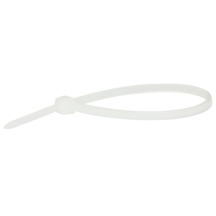 Хомут нейлоновий - 4х200 білий, уп.100шт. (HAISSER)