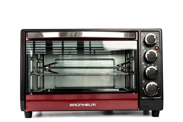 Піч електрична - GN351ARC (бордовий) 35л, 1800 Вт (GRUNHELM)