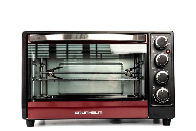 Піч електрична - GN351ARC (бордовий) 35л, 1800 Вт (GRUNHELM)