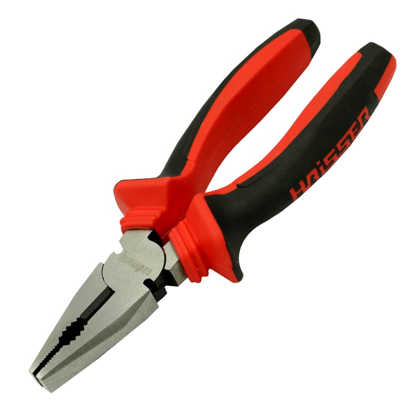 (41169) Плоскогубці 200 мм шліфовані, двокомп. ручки HAISSER