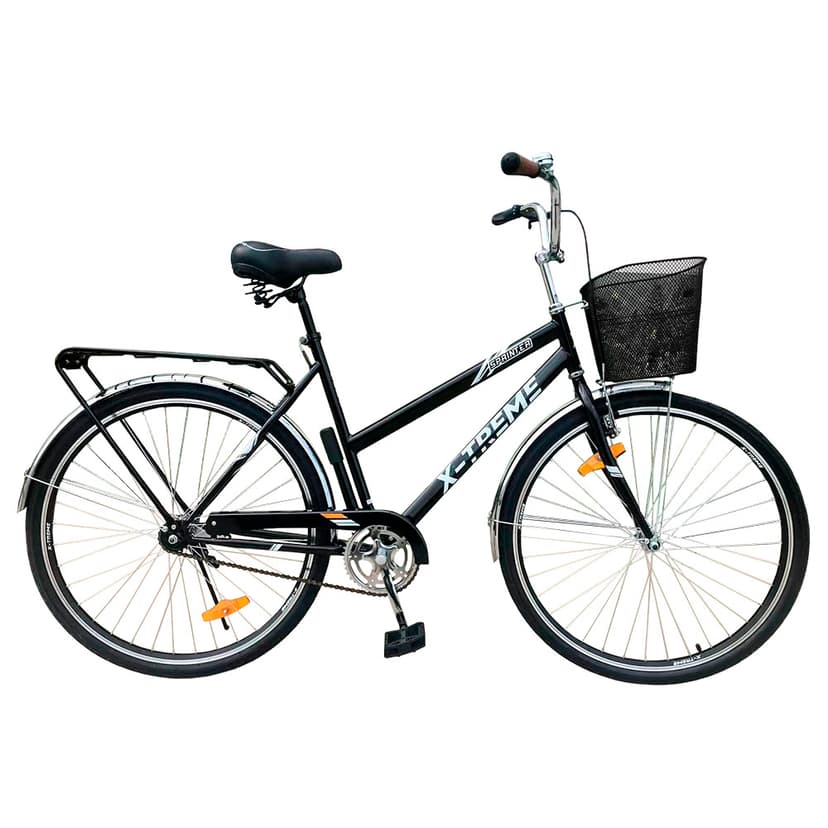 Велосипед X-TREME SPRINTER L2803 сталь.рама 28" колеса 28" чорно-білий +корзинка сталева