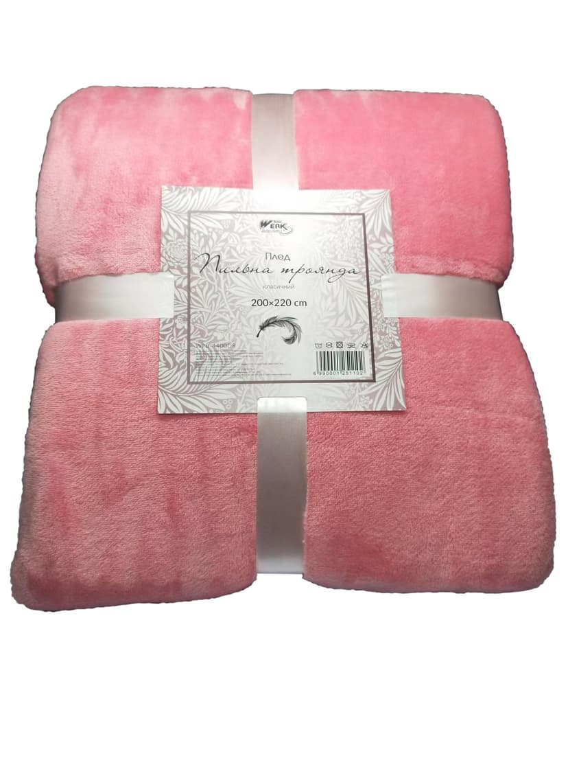 Плед класичний 160x200см "Пильна троянда" WFB-3200DR (WERK)