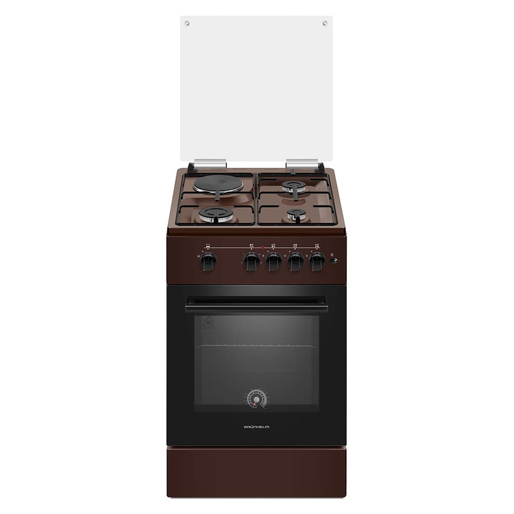 Плита газова 50см - GFG5612BR-0, коричнева (GRUNHELM)
