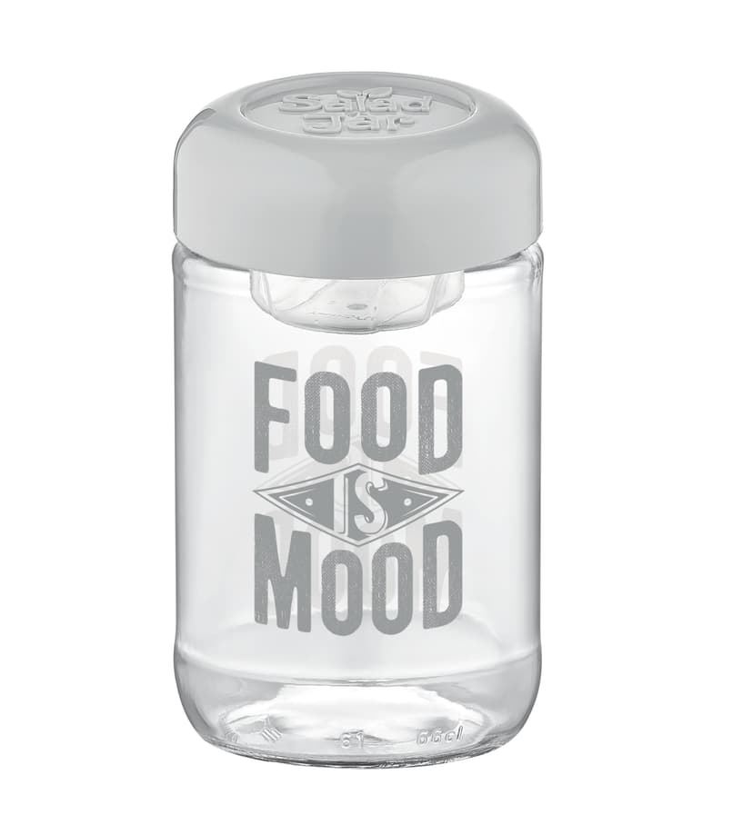 VT-192011 Ємність для салату з соусником Vega VITTORA, 580 мл, сірий