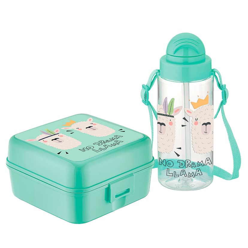 Дитячий набор ланч-бокс 1000мл з пл.500мл GT-G-192002 GUSTO, аквамарін