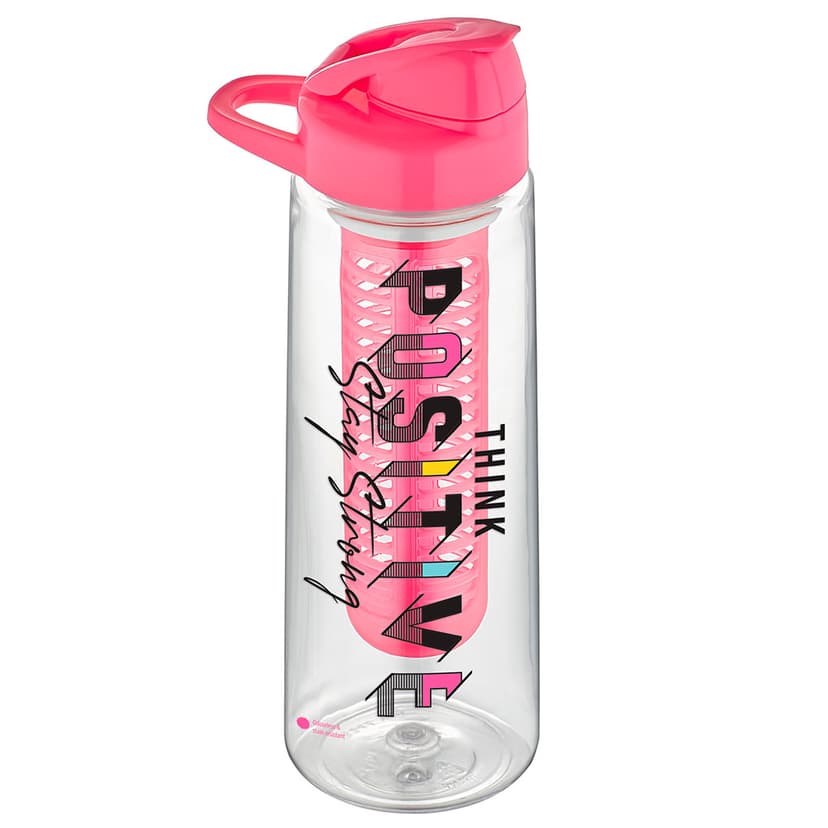 Пляшка для води Lidya з інфузором 730мл GT-G-912051 GUSTO, рожева