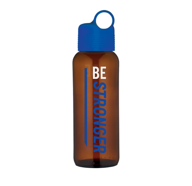 VT-922008 Пляшка для води Moon 450мл VITTORA,бурштинове скло, синя