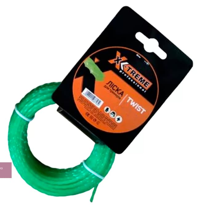 Ліска до мотокоси  X-TREME 3,0мм x15м TWIST(кручений квадрат)