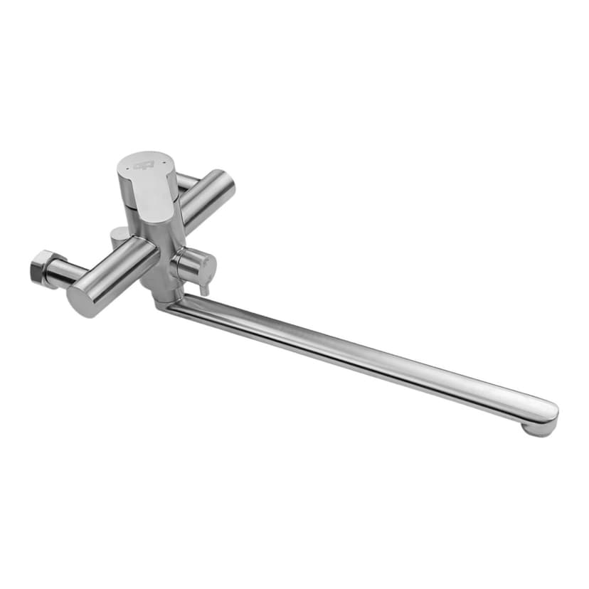 Змішувач д/ванни з душ набором, колір сталі - 30.46.009 JOHN (GH)