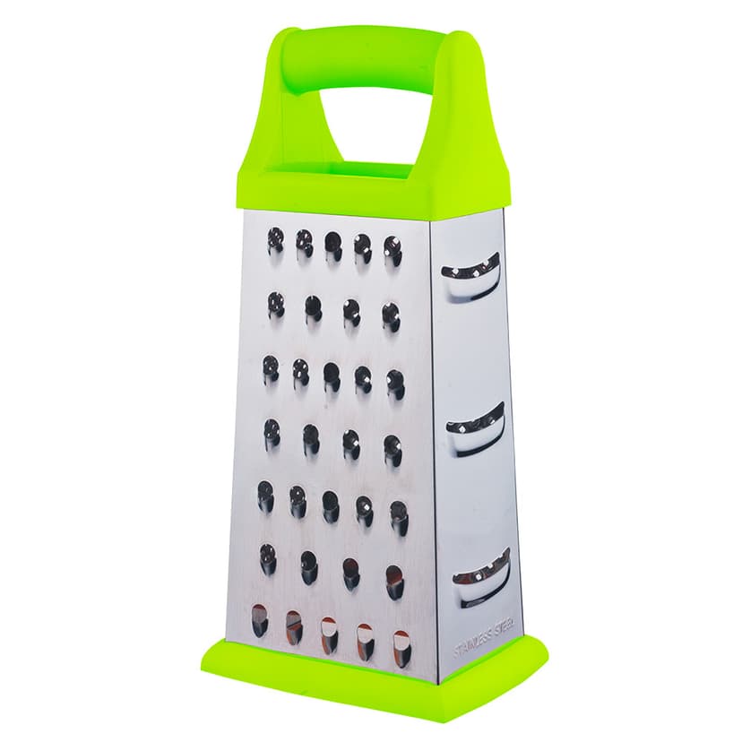 GT-GR-2003-3 Тертка ART-DECO чотирьохстороння з опорою з округлою ручкою Soft Touch 20см GUSTO