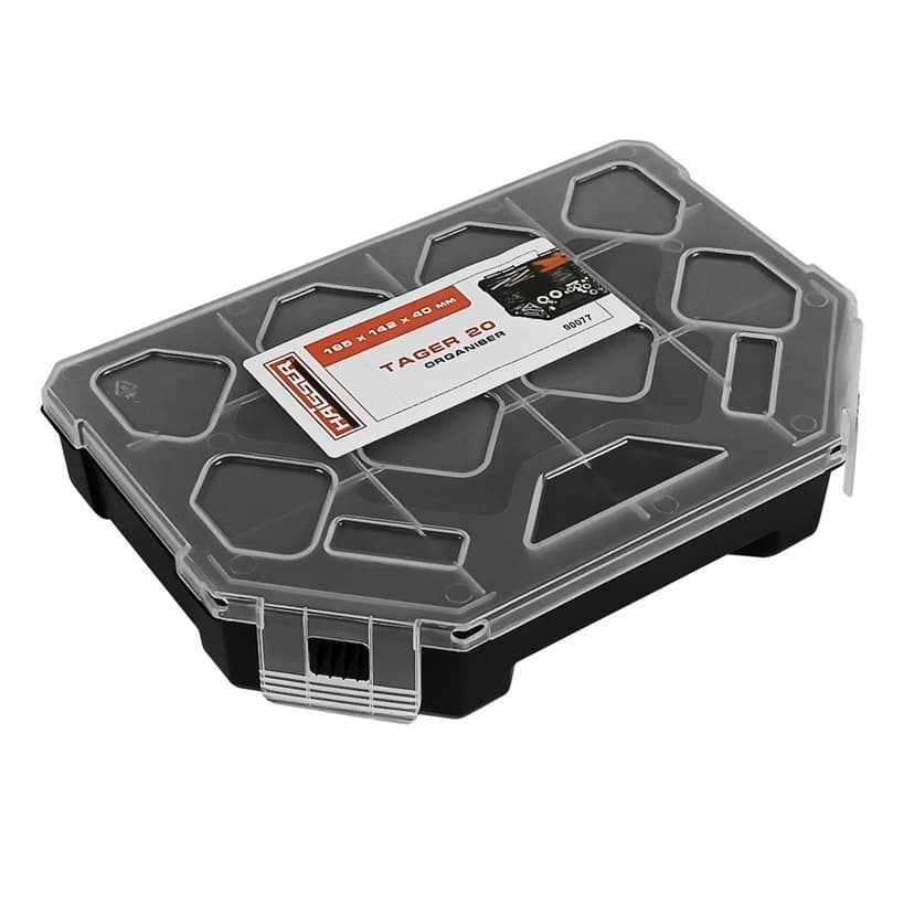 (90077) Органайзер пластиковий з фікс. секціями Tager 20 HAISSER