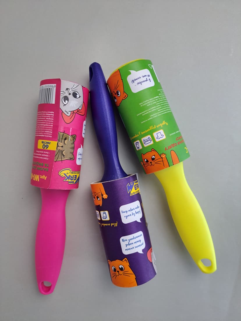 Валик WI-03-С для чищення одягу, 20 листів (WERK) кольорова ручка