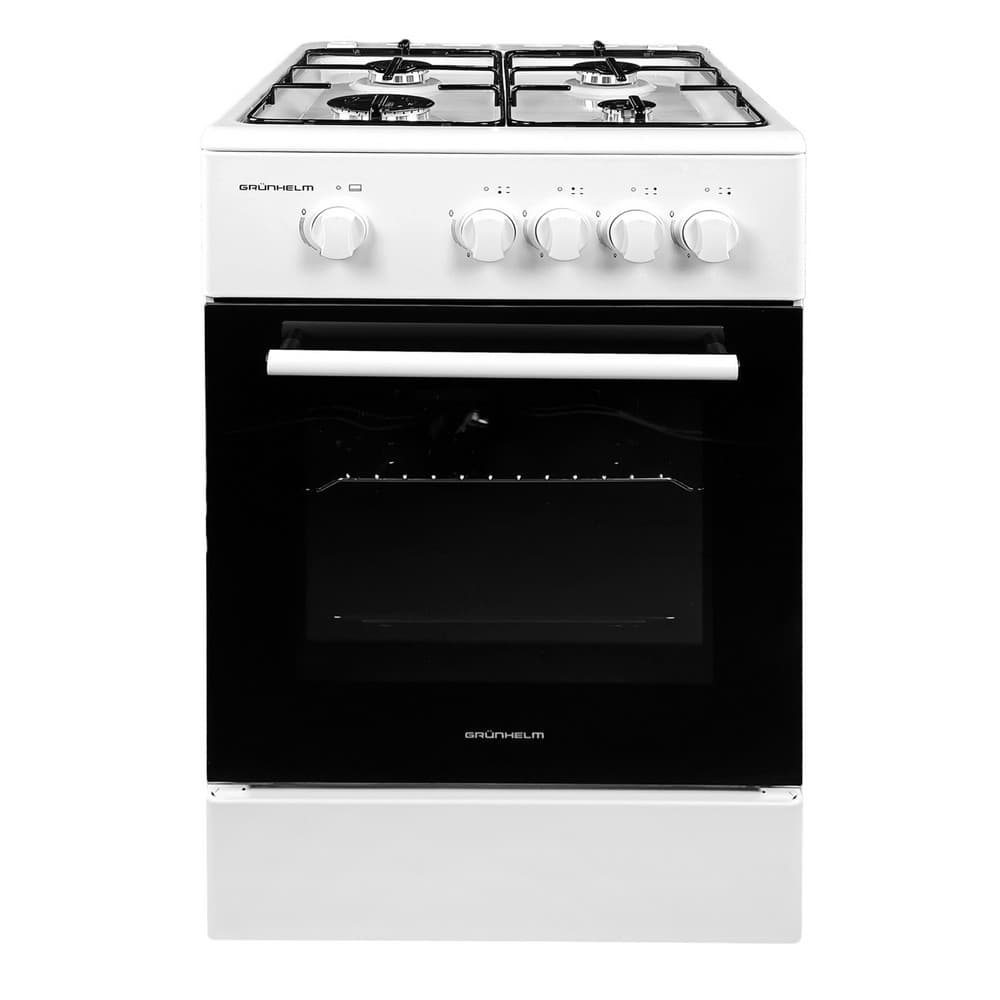 Плита газова 50см - G4F5600W, біла (GRUNHELM)