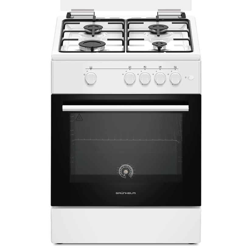 Плита газова 60см - G4FG6612W-0, біла (GRUNHELM)