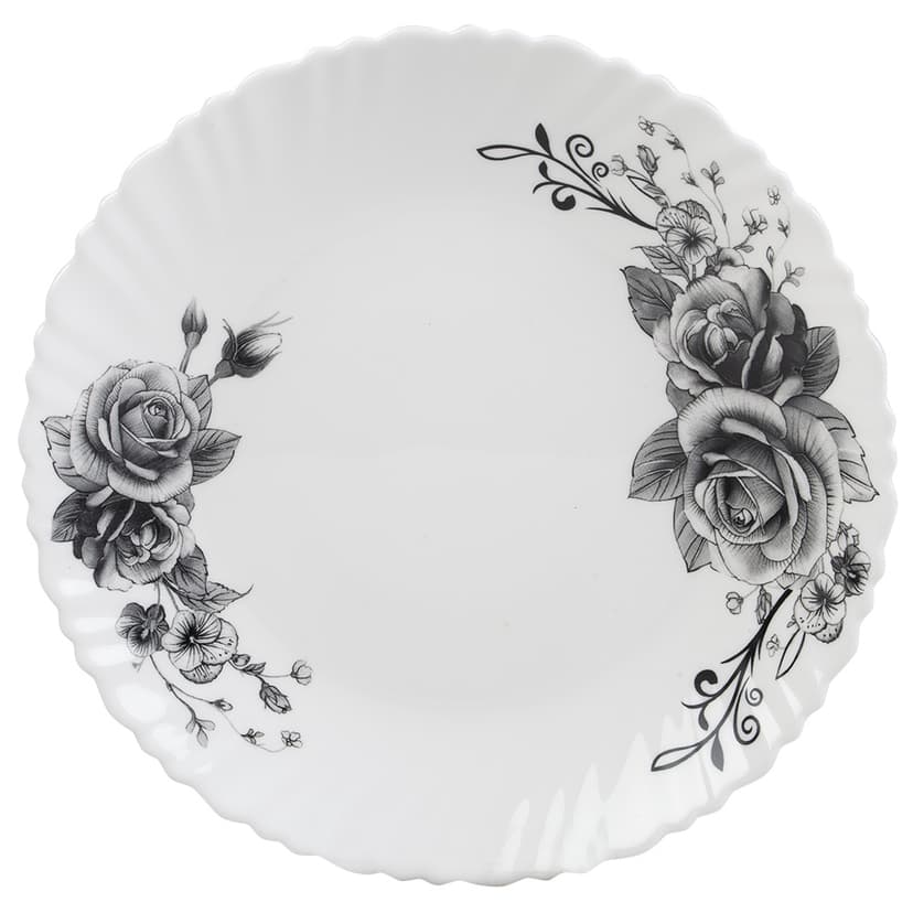 Графічні квіти, Wave, Тарілка обідня, V-220GF, Vittora 220 мм