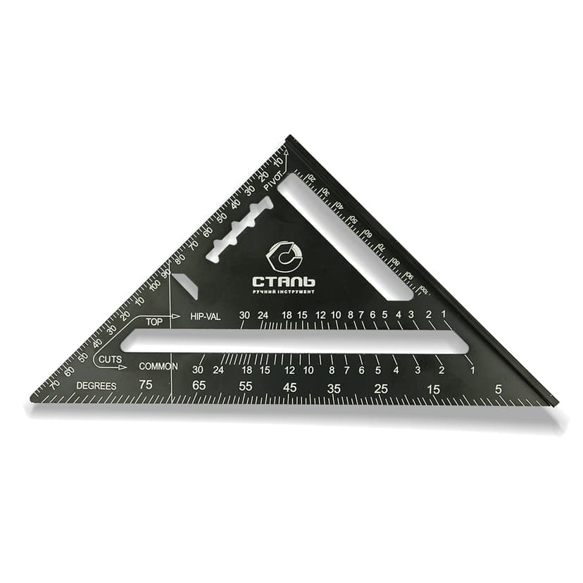 (24269) Кутник тесляра, алюм. 180 мм Сталь