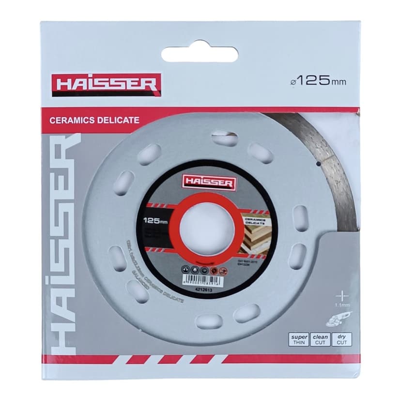 Диск алмазний CERAMICS DELICATE 125x1,1x22,23 супертонкий (HAISSER) 4212613