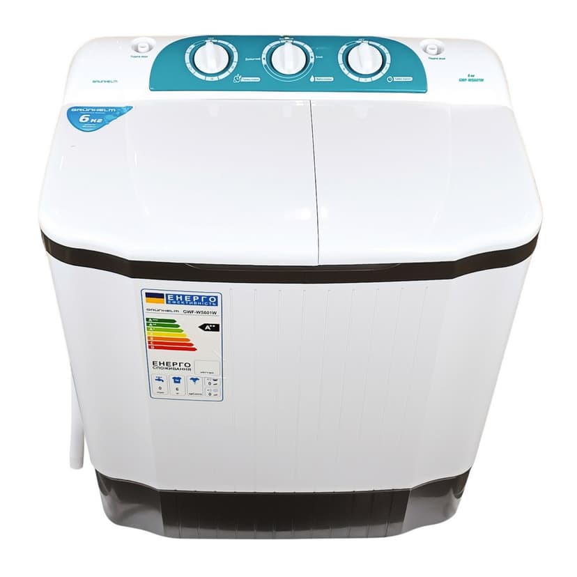 Пральна машина напівавт. GWF-WS601W  (біла, 6кг) (GRUNHELM)