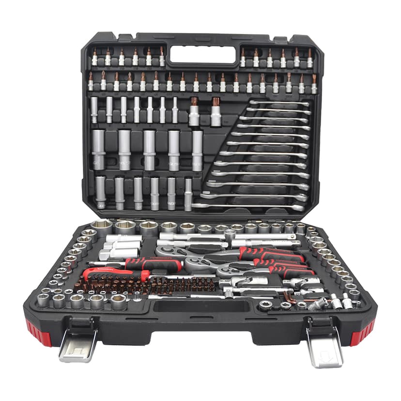 (70234) Набір інструментів професійний 1/2" і 3/8" і 1/4" 216 од. HAISSER