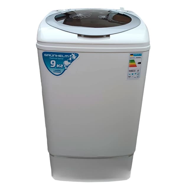 Пральна машина напівавт. однобакова GWB-W902-S (біла/срiбна, 9кг) (GRUNHELM)