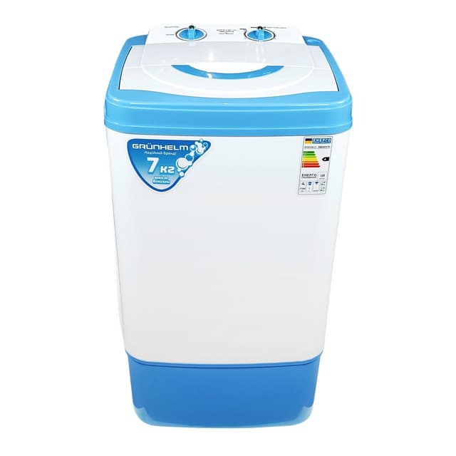 Пральна машина напівавт. однобакова GWB-W701-W (біла/блакитка, 7кг) (GRUNHELM)