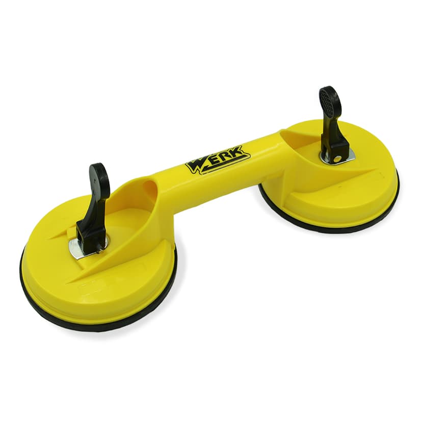 (64071) Тримач-присоска пластикова подвійна 80 кг 120 мм WERK
