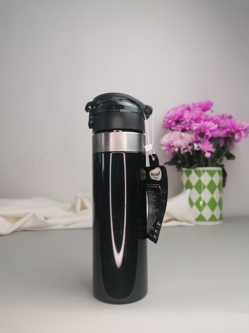 Пляшка для води Saga 630мл GT-G-912053 GUSTO, чорна