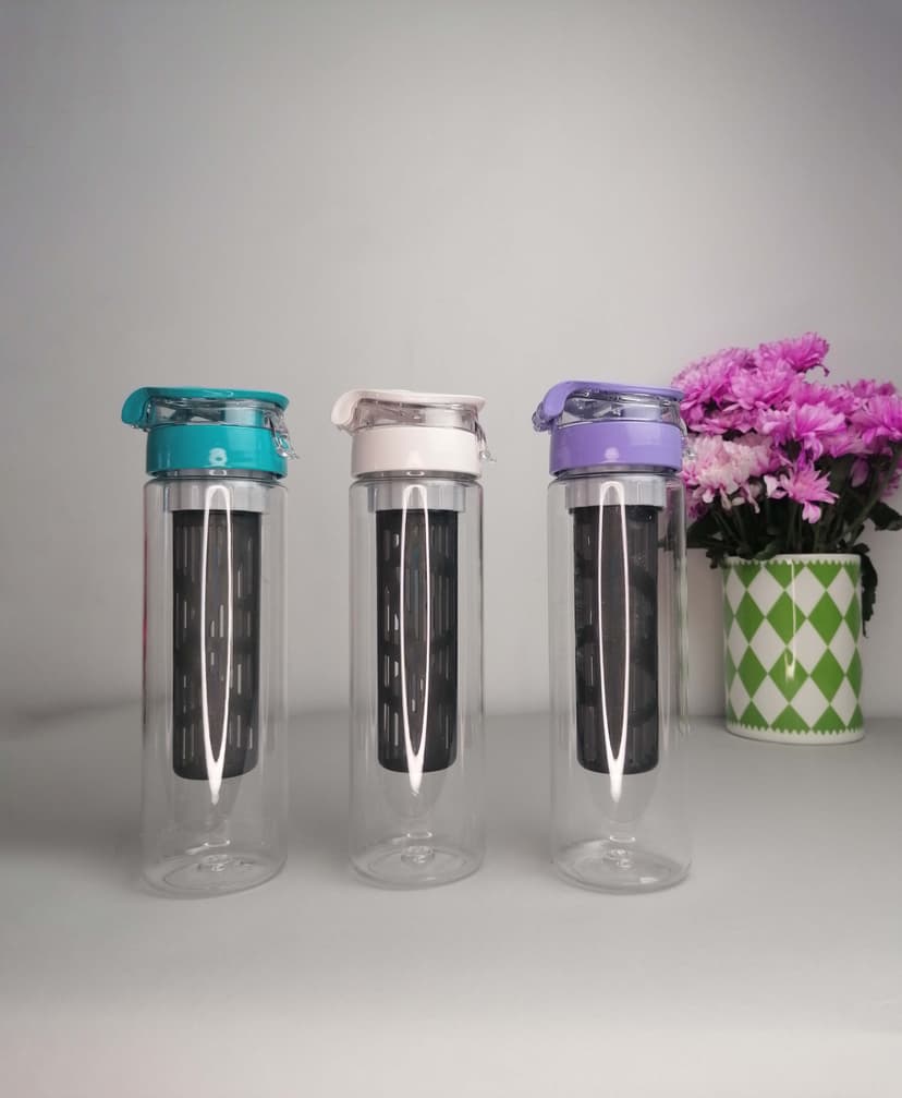 Пляшка для води Atlas 630мл GT-G-911056 GUSTO, фіолетова