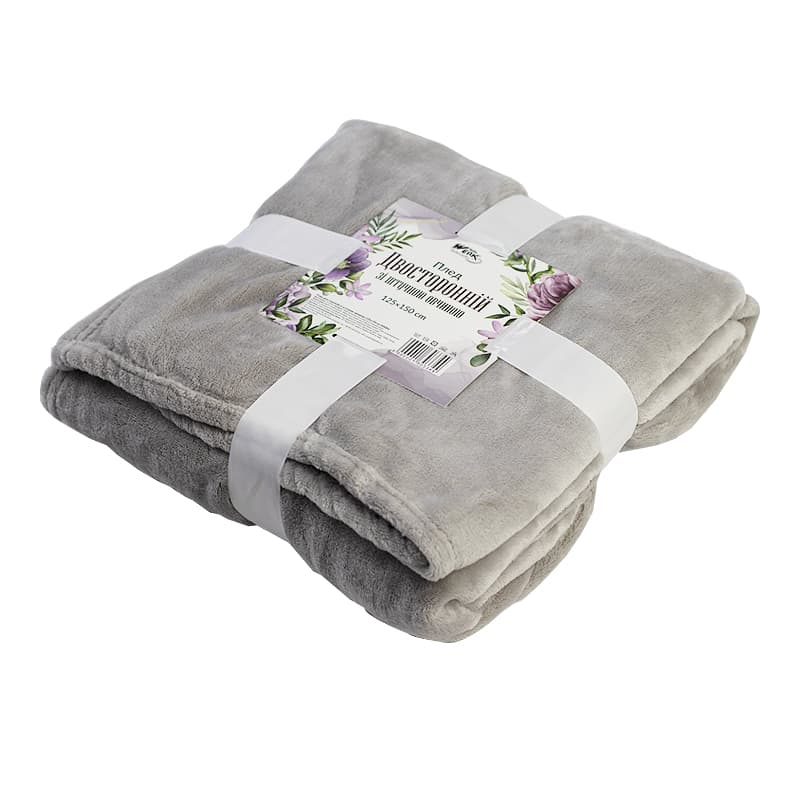 Плед двосторонній зі штучною овчиною 125х150см (WERK)