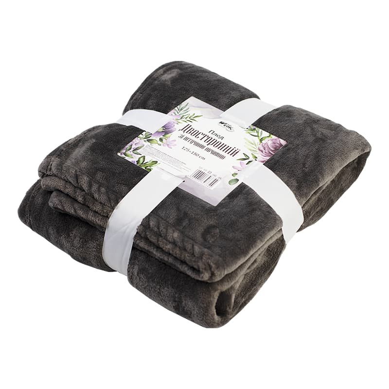 Плед двосторонній зі штучною овчиною 155х200см (WERK)