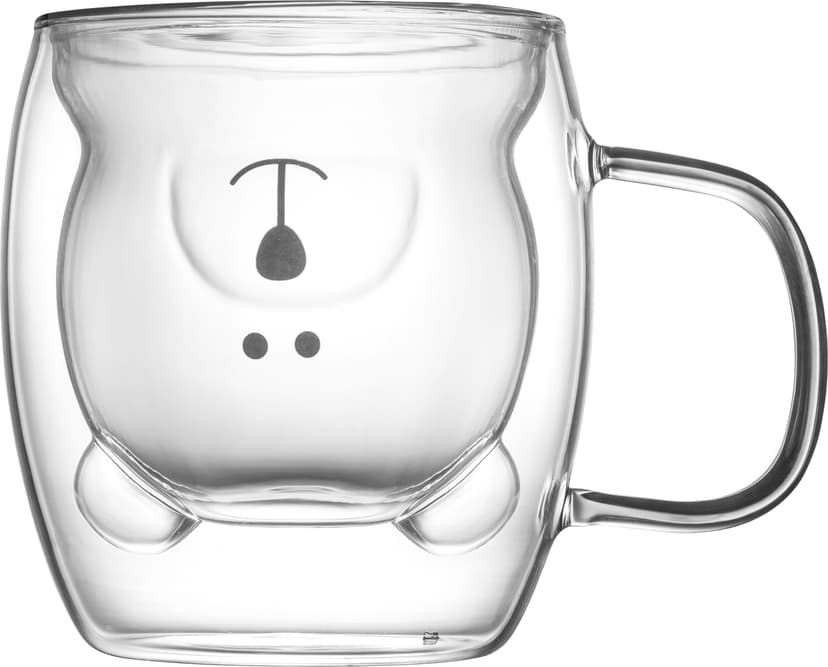 VT-5303-250 Набір чашок ANIMALS з подвійним дном VITTORA, 2 шт, 250мл