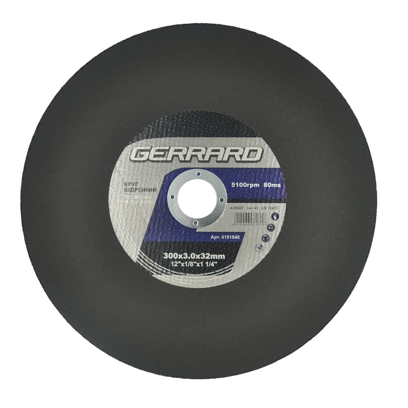 Круг відрізний по металу - 300х3,0х32 (GERRARD)