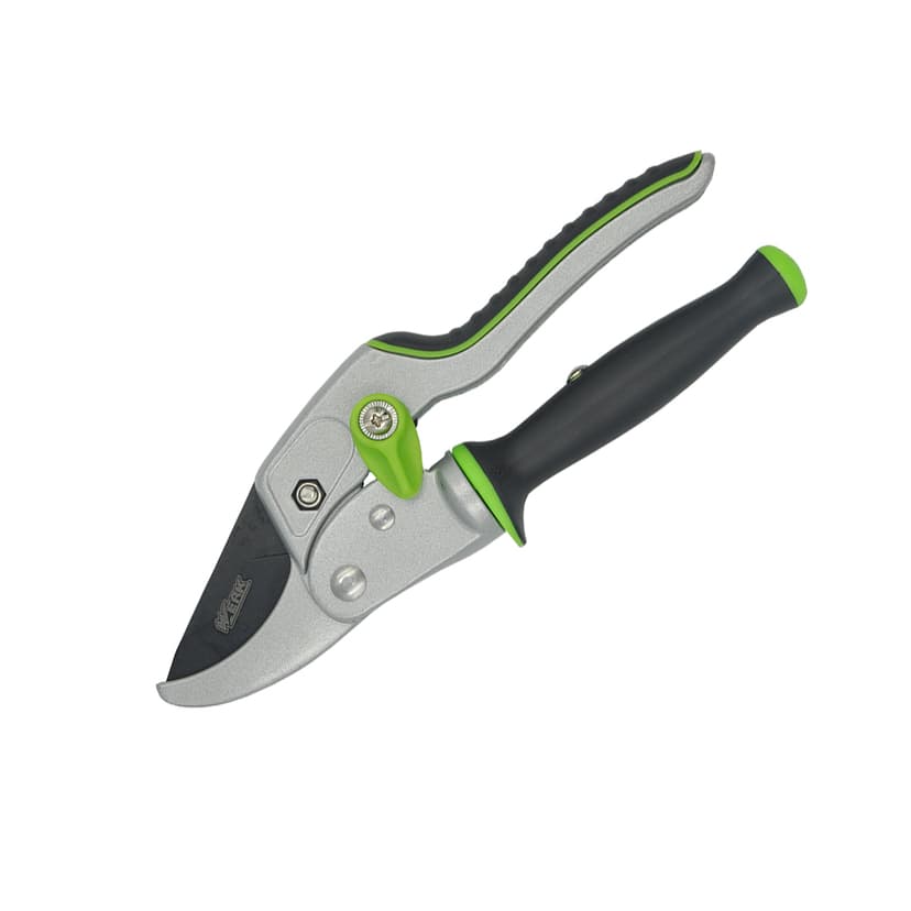 (81055) Секатор садовий 215мм з храповим механізмом і поворотною ручкою WERK