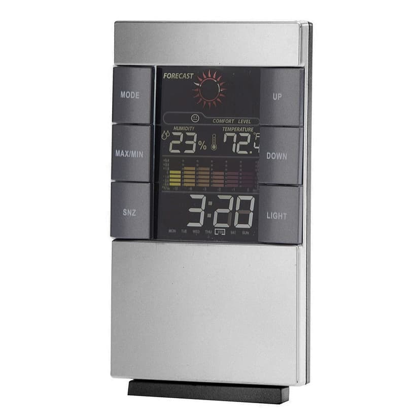 Годинник настільний LED - CX-817 (USB, 2х1,5V AAA,буд,date,t,волог) (GRUNHELM)