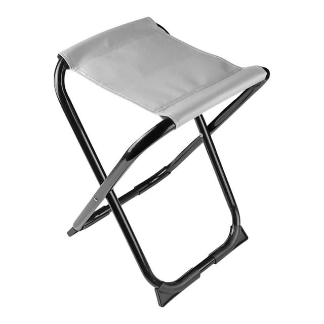 Стілець розкладний (табурет) 28,5x26x39 см ПВХ сірий FS-39 (X-TREME)